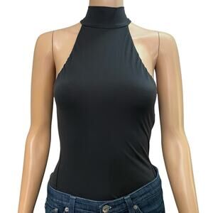 Lululemon Wundermost Ultra Soft Mock Neck Bodysuit Medium Black Sleeveless